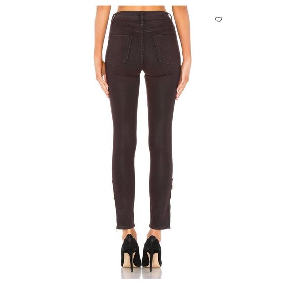 Hudson High Rise Red Skinny Jeans Size 27 - Picture 4 of 9